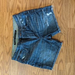Women's distressed shorts